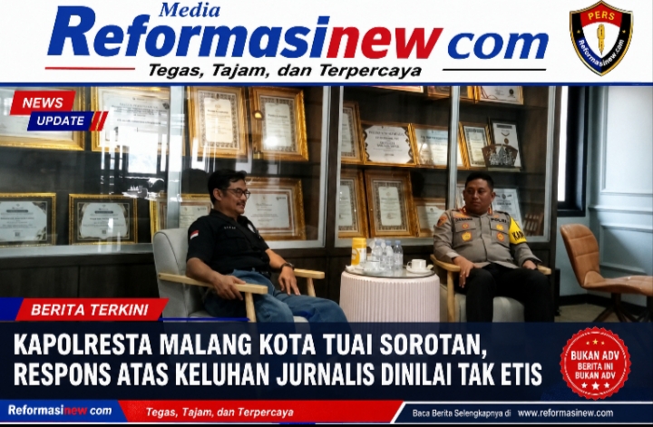 Kapolresta Malang Kota Tuai Sorotan, Respons atas Keluhan Jurnalis Dinilai Tak Etis