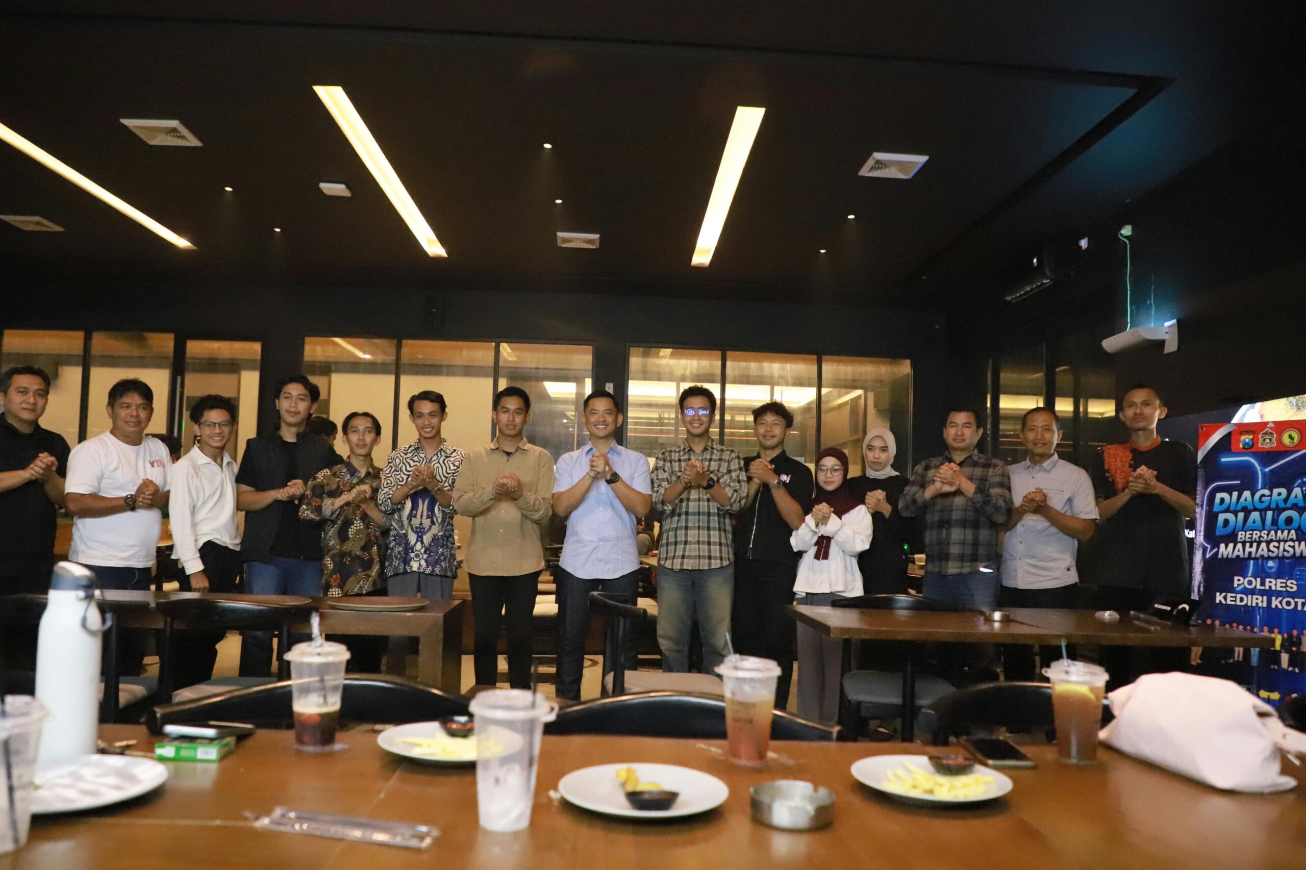 Lewat DIAGRAM, Kapolres Kediri Kota Bangun Komunikasi dan Jaga Kondusivitas Bersama Mahasiswa